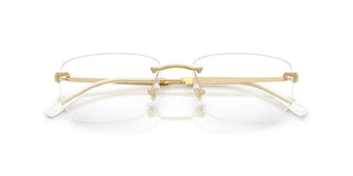 Ray-ban Rx 3768v Unisex Gold Rectangle Eyeglasses
