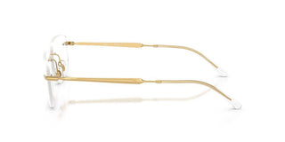 Ray-ban Rx 3768v Unisex Gold Rectangle Eyeglasses