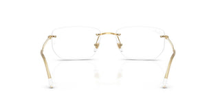 Ray-Ban RX 3768V unisex Gold Rectangle Eyeglasses