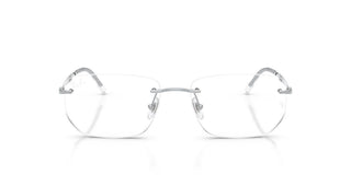 Ray-Ban RX 3768V unisex Silver Rectangle Eyeglasses