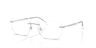 Ray-ban Rx 3768v Unisex Silver Rectangle Eyeglasses