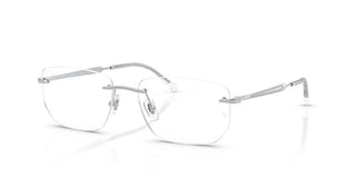 Ray-Ban RX 3768V unisex Silver Rectangle Eyeglasses