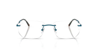 Ray-Ban RX 3768V unisex Blue Rectangle Eyeglasses