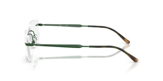 Ray-Ban RX 3768V unisex Green Rectangle Eyeglasses
