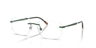 Ray-Ban RX 3768V unisex Green Rectangle Eyeglasses