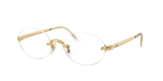 Ray-Ban RX 3929V unisex Gold Round Eyeglasses