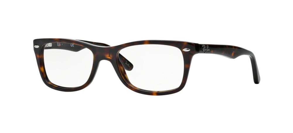 Ray-ban Highstreet Rx 5228 Unisex Havana Squared Eyeglasses – Otticanet