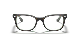 Ray-Ban RX 5285 unisex Havana Squared Eyeglasses