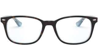 Ray-Ban RX 5375 unisex Havana Squared Eyeglasses