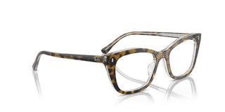 Ray-ban Rx 5433 Unisex Havana Squared Eyeglasses