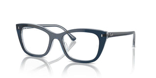 Ray-ban Rx 5433 Unisex Blue Squared Eyeglasses