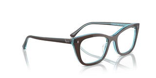 Ray-ban Rx 5433 Unisex Brown Squared Eyeglasses