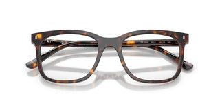 Ray-Ban RX 5446 unisex Havana Squared Eyeglasses