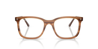 Ray-Ban RX 5446 unisex Brown Squared Eyeglasses