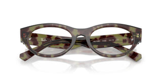 Ray-Ban RX 5447 unisex Havana Oval Eyeglasses