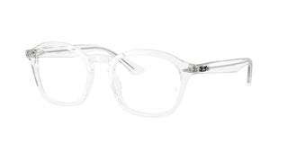 Ray-Ban RX 5451 unisex Transparent Squared Eyeglasses