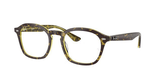 Ray-Ban RX 5451 unisex Havana Squared Eyeglasses