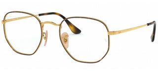 Ray-Ban RX 6448 unisex Havana Geometric Eyeglasses