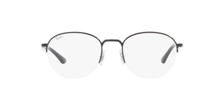 Ray-Ban RX 6487 unisex Black Squared Eyeglasses