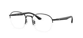 Ray-Ban RX 6487 unisex Black Squared Eyeglasses