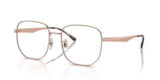 Ray-ban Rx 6503d Unisex Gold Oversize Eyeglasses