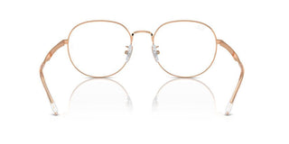 Ray-ban Rx 6517d Unisex Rose Gold Round Eyeglasses