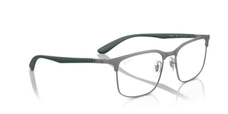 Ray-ban Rx 6518 Unisex Silver Squared Eyeglasses
