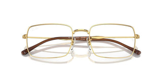Ray-ban Rx 6520 Unisex Gold Squared Eyeglasses