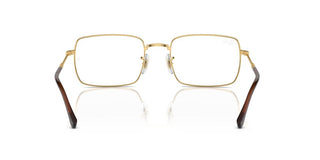 Ray-ban Rx 6520 Unisex Gold Squared Eyeglasses
