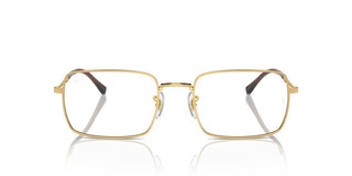 Ray-ban Rx 6520 Unisex Gold Squared Eyeglasses