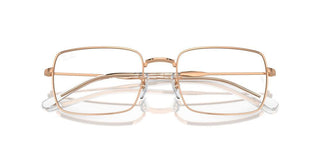 Ray-ban Rx 6520 Unisex Rose Gold Squared Eyeglasses
