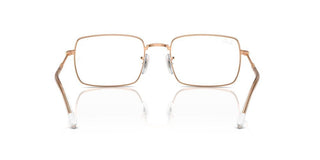 Ray-ban Rx 6520 Unisex Rose Gold Squared Eyeglasses