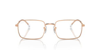 Ray-ban Rx 6520 Unisex Rose Gold Squared Eyeglasses