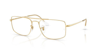 Ray-Ban RX 6579 unisex Gold Geometric Eyeglasses