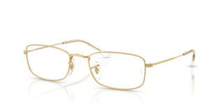 Ray-Ban RX 6647 unisex Gold Rectangle Eyeglasses