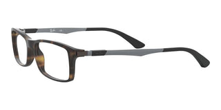 Ray-ban Active Lifestyle Rx 7017 Unisex Havana Geometric Eyeglasses