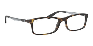Ray-ban Active Lifestyle Rx 7017 Unisex Havana Geometric Eyeglasses