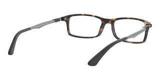 Ray-ban Active Lifestyle Rx 7017 Unisex Havana Geometric Eyeglasses