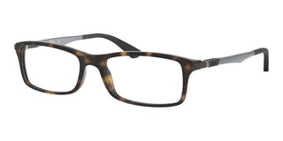 Ray-ban Active Lifestyle Rx 7017 Unisex Havana Geometric Eyeglasses