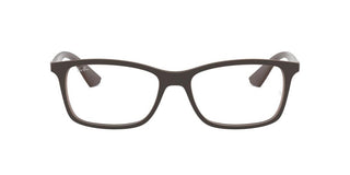 Ray-Ban RX 7047 unisex Brown Geometric Eyeglasses
