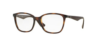 Ray-Ban RX 7066 unisex Havana Geometric Eyeglasses