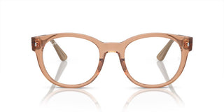 Ray-Ban RX 7227 unisex Brown Squared Eyeglasses