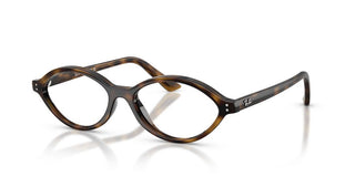 Ray-ban Rx 7265 Unisex Havana Oval Eyeglasses