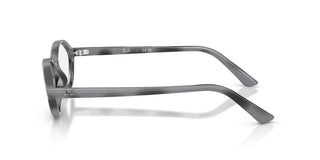 Ray-ban Rx 7265 Unisex Grey Oval Eyeglasses