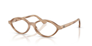 Ray-Ban RX 7265 unisex Brown Oval Eyeglasses