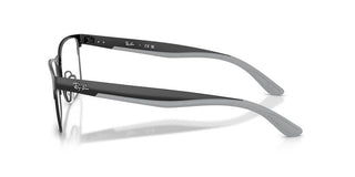 Ray-ban Rx 7550 Unisex Black Squared Eyeglasses
