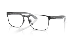 Ray-Ban RX 7550 unisex Black Squared Eyeglasses
