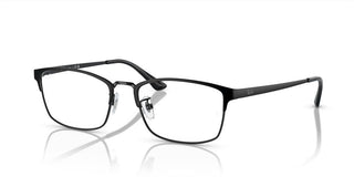 Ray-ban Rx 8772d Unisex Black Squared Eyeglasses