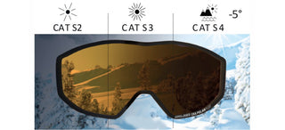Salice SALICE 107 JUNIOR (8-12 YEAR) children White Visor Goggle