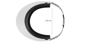 Salice Protection Glasses SALICE VISIERA CORTA unisex White Shield Sunglasses